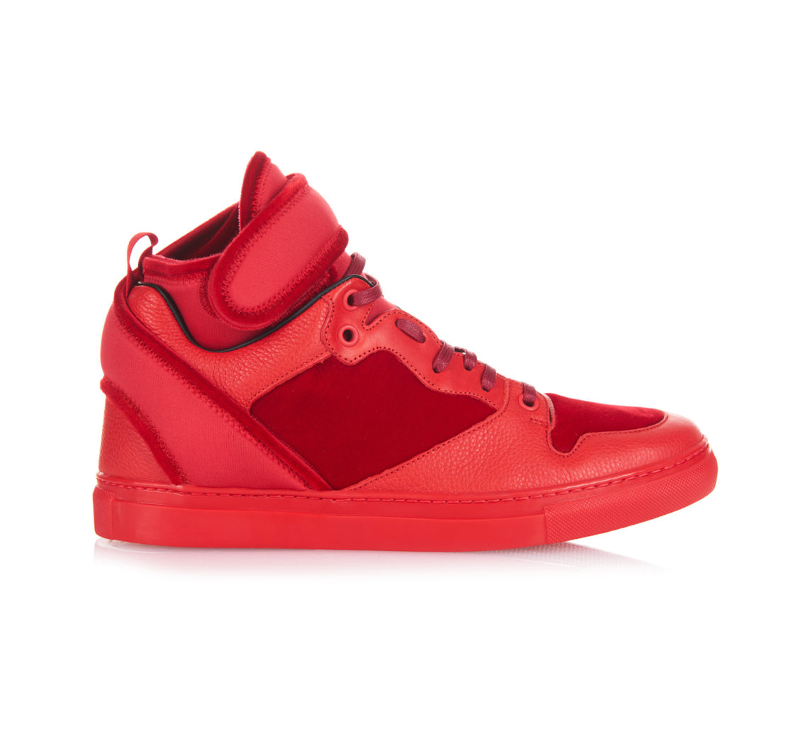 Red Balenciaga Trainers - Go Red for Women