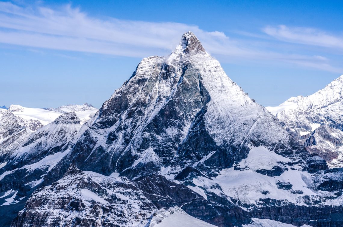 Matterhorn peak in Swiss Alps