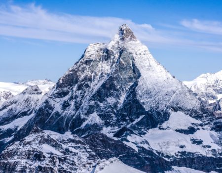 Matterhorn peak in Swiss Alps