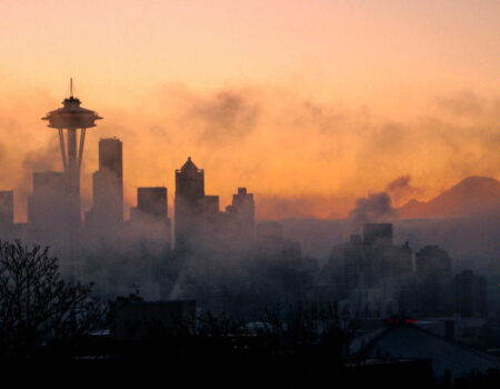 Seattle Skyline Winter - What to Wear to Seattle in the Winter