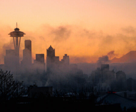 Seattle Skyline Winter - What to Wear to Seattle in the Winter